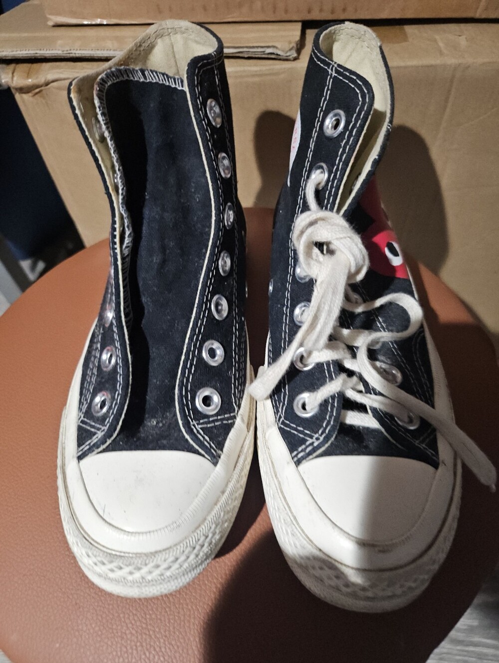 Converse Black and White High-Top Kids Sneakers